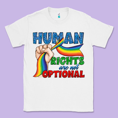 Human Rights Are Not Optional Classic Tee Designed By Bundleandbundleshop