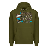 Army Green coffee Premium Hoodie - CowhideDigitalArt