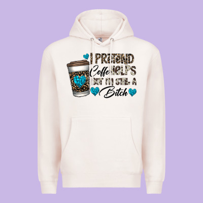 Coffee Premium Hoodie Designed By Cowhidedigitalart