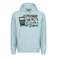 Blue Mist coffee Premium Hoodie - CowhideDigitalArt
