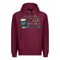 Burgundy coffee Premium Hoodie - CowhideDigitalArt