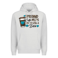 Dove Grey coffee Premium Hoodie - CowhideDigitalArt