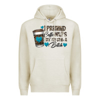 Oatmeal Heather coffee Premium Hoodie - CowhideDigitalArt