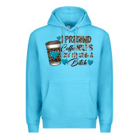 Ocean Blue coffee Premium Hoodie - CowhideDigitalArt