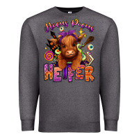 Charcoal Heather Hocus pocus Heifer Premium Sweatshirt - RanaPortraitStore