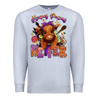 Heather Grey Hocus pocus Heifer Premium Sweatshirt - RanaPortraitStore