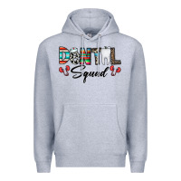 Heather Grey dental squad Premium Hoodie - CowhideDigitalArt