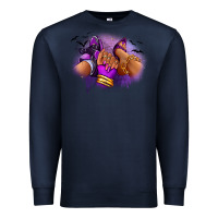 Navy Halloween sneaker and heel afro woman Premium Sweatshirt - RanaPortraitStore