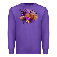 Purple Halloween sneaker and heel afro woman Premium Sweatshirt - RanaPortraitStore