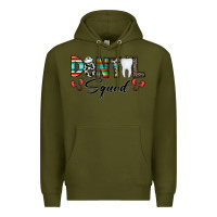 Army Green dental squad Premium Hoodie - CowhideDigitalArt