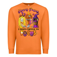 Carrot Hocus pocus i need coffee to focus Premium Sweatshirt - RanaPortraitStore