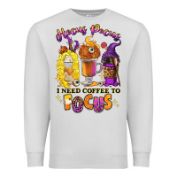 Dove Grey Hocus pocus i need coffee to focus Premium Sweatshirt - RanaPortraitStore