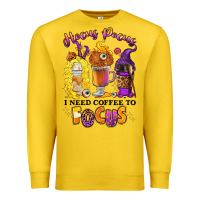 Lemon Hocus pocus i need coffee to focus Premium Sweatshirt - RanaPortraitStore