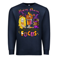 Navy Hocus pocus i need coffee to focus Premium Sweatshirt - RanaPortraitStore