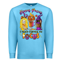 Ocean Blue Hocus pocus i need coffee to focus Premium Sweatshirt - RanaPortraitStore