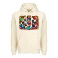 Tofu race leopard and tie dye background Premium Hoodie - HRA Design Shop