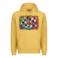 Antique Gold race leopard and tie dye background Premium Hoodie - HRA Design Shop