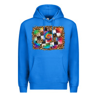True Royal race leopard and tie dye background Premium Hoodie - HRA Design Shop