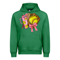 Emerald softball coquette bow Urban Hoodie - JahusDesignShop
