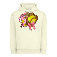 Pigment Pistachio softball coquette bow Urban Hoodie - JahusDesignShop