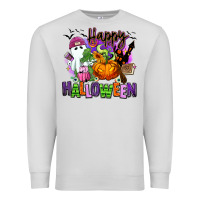 Dove Grey Happy Halloween Premium Sweatshirt - RanaPortraitStore