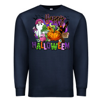 Navy Happy Halloween Premium Sweatshirt - RanaPortraitStore