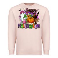 Pale Pink Happy Halloween Premium Sweatshirt - RanaPortraitStore