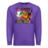 Purple Happy Halloween Premium Sweatshirt - RanaPortraitStore