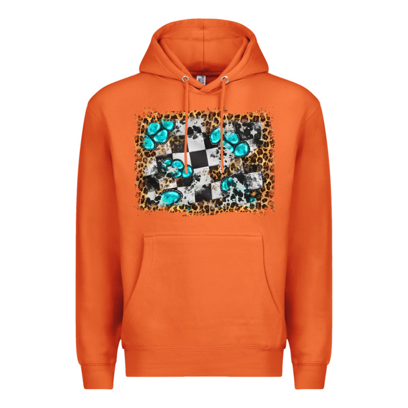 Race Leopard And Gemstone Background Premium Hoodie by HRA Design Shop | Teevron