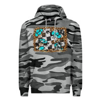Slate Camo race leopard and gemstone background Premium Hoodie - HRA Design Shop