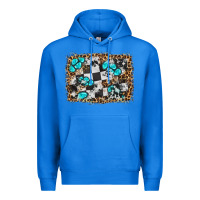 True Royal race leopard and gemstone background Premium Hoodie - HRA Design Shop