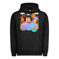 Pigment Black custom name summer beach toys Urban Hoodie - JahusDesignShop