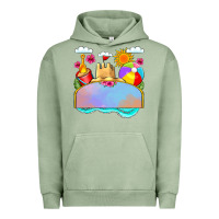 Pigment Oil Green custom name summer beach toys Urban Hoodie - JahusDesignShop