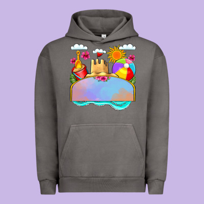 Custom Name Summer Beach Toys Urban Hoodie Designed By Jahusdesignshop
