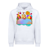 White custom name summer beach toys Urban Hoodie - JahusDesignShop