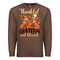 Chestnut Thankful grateful and Blessed black boy sneakers Premium Sweatshirt - RanaPortraitStore