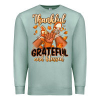 Seafoam Thankful grateful and Blessed black boy sneakers Premium Sweatshirt - RanaPortraitStore