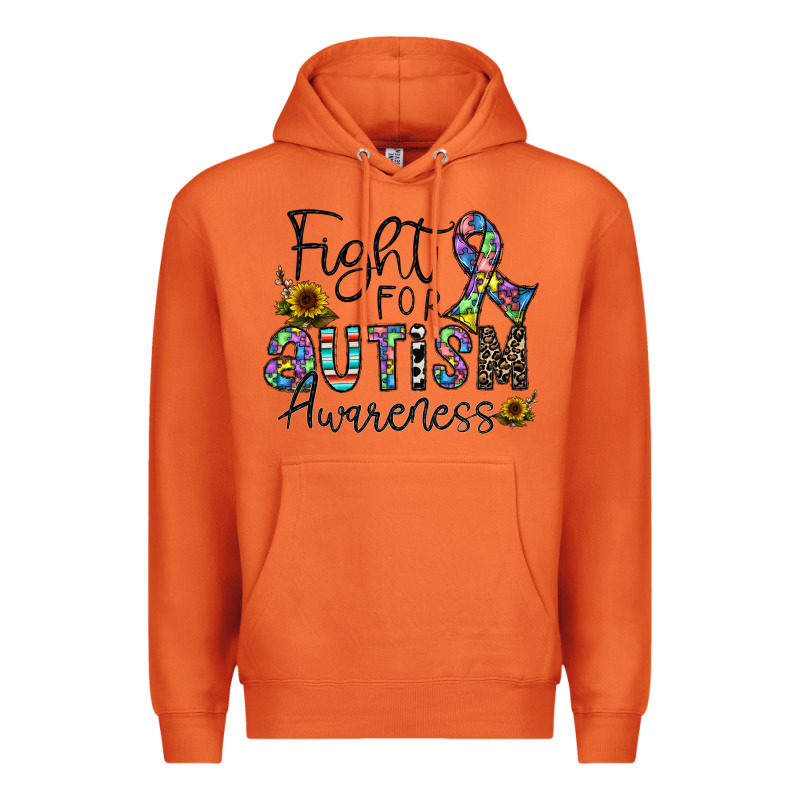 Fight For Autism Awareness Premium Hoodie by CowhideDigitalArt | Teevron