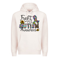 Pale Pink fight for autism awareness Premium Hoodie - CowhideDigitalArt