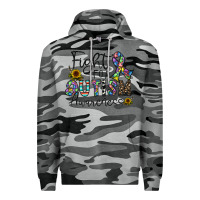 Slate Camo fight for autism awareness Premium Hoodie - CowhideDigitalArt