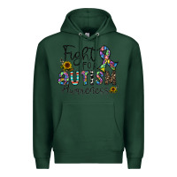 Sports Green fight for autism awareness Premium Hoodie - CowhideDigitalArt