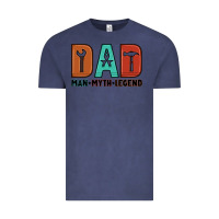Vintage Denim dad man myth legend Vintage Tee - Artiststas