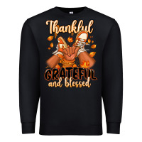 Black Thankful grateful and Blessed black baby girl Premium Sweatshirt - RanaPortraitStore