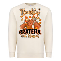Sandshell Thankful grateful and Blessed black baby girl Premium Sweatshirt - RanaPortraitStore