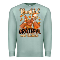 Seafoam Thankful grateful and Blessed black baby girl Premium Sweatshirt - RanaPortraitStore