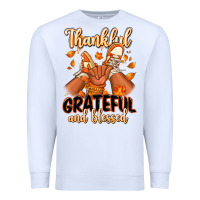 White Thankful grateful and Blessed black baby girl Premium Sweatshirt - RanaPortraitStore