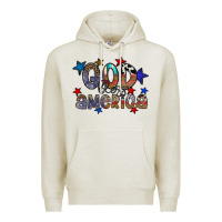 Oatmeal Heather god bless america Premium Hoodie - CowhideDigitalArt