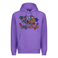 Purple god bless america Premium Hoodie - CowhideDigitalArt