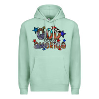 Seafoam god bless america Premium Hoodie - CowhideDigitalArt