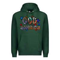 Sports Green god bless america Premium Hoodie - CowhideDigitalArt